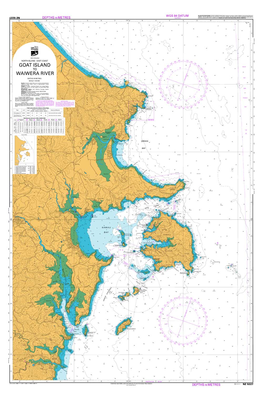 NZ 5227 Goat Island to Waiwera River Chart