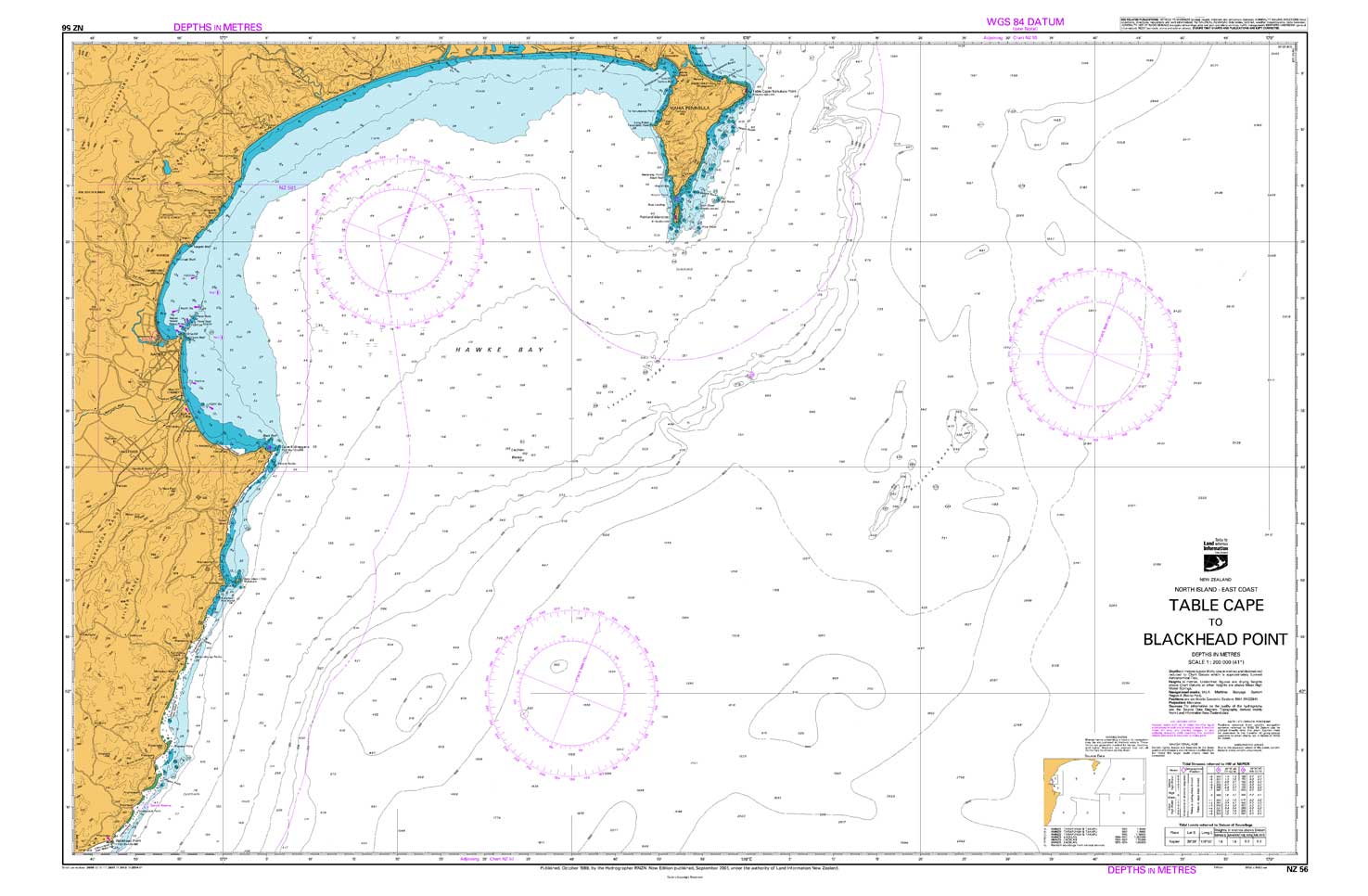 NZ 56 Table Cape to Blackhead Point Chart