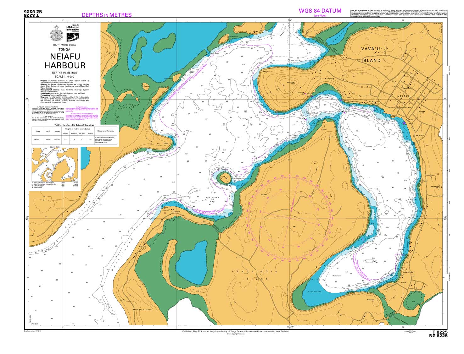 NZ 8225 Neiafu Harbour Chart