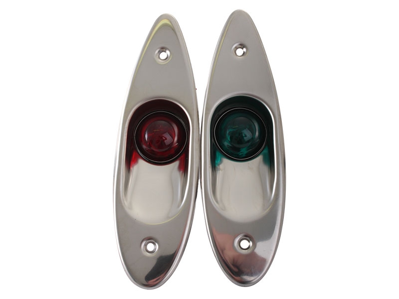 Stainless Navigation Side Lights Qty 2 12V