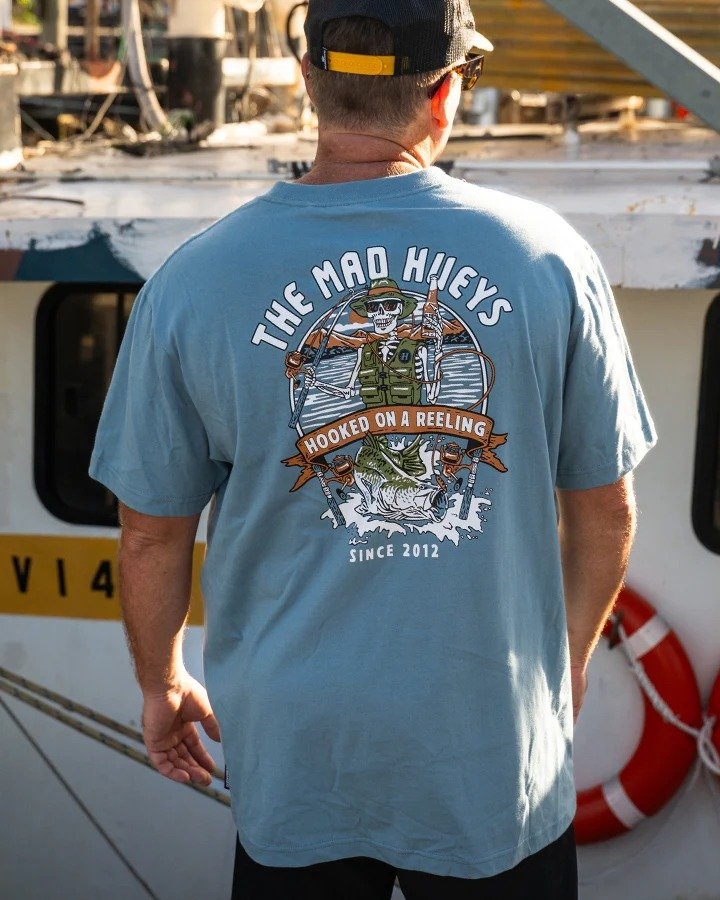 The Mad Hueys Hooked On A Reeling Mens T-Shirt