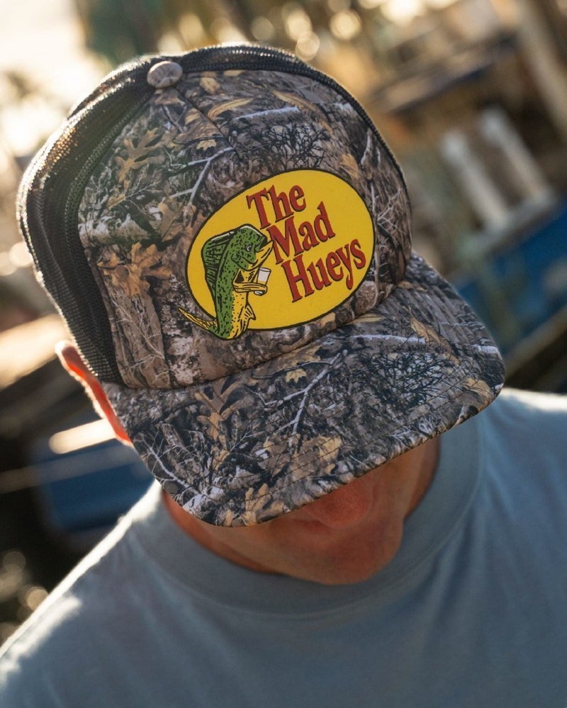 The Mad Hueys Pro Hueys Twill Trucker Cap Woodland