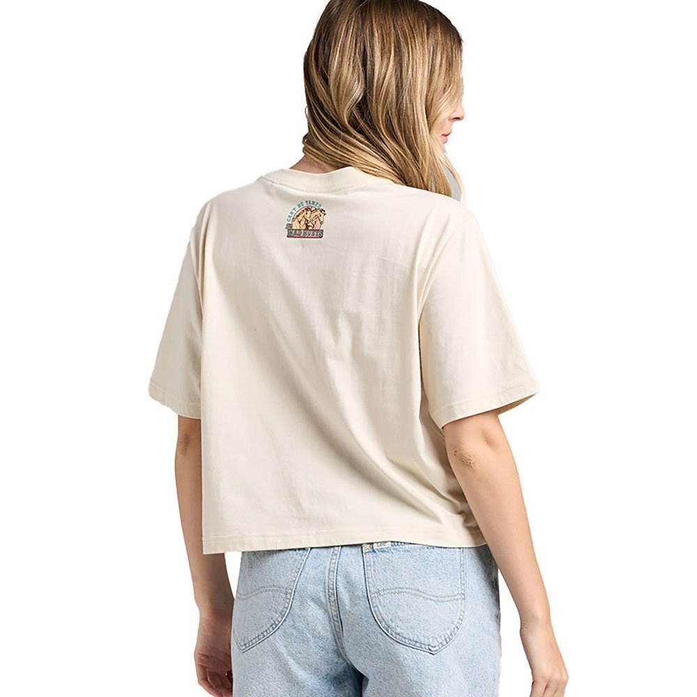 The Mad Hueys Can't Be Tamed Womens Boxy T-Shirt Stone M