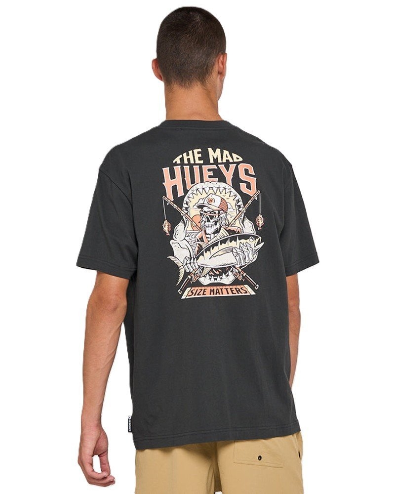 The Mad Hueys Size Matters Mens T-Shirt Vintage Black