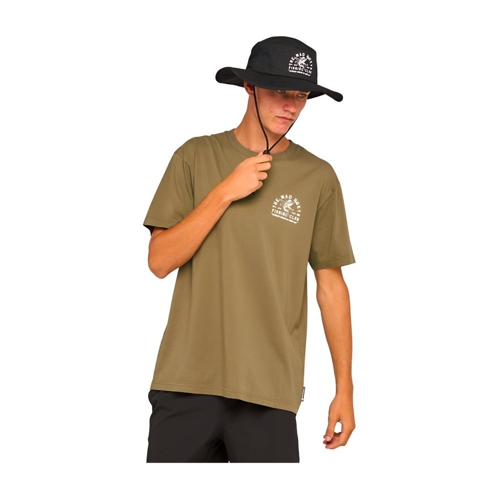 The Mad Hueys Fishing Club Mens T-Shirt Olive