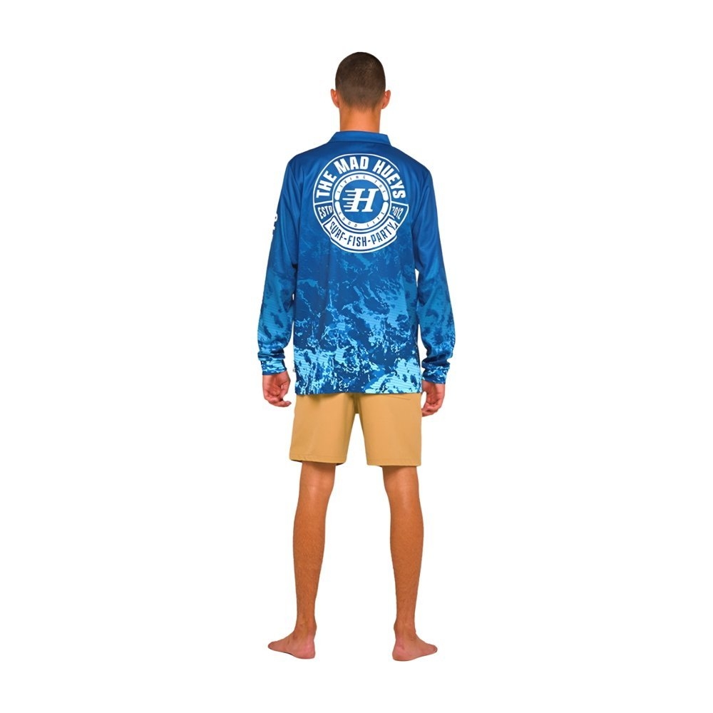 The Mad Hueys Living The Good Life Mens Fishing Jersey Pacific