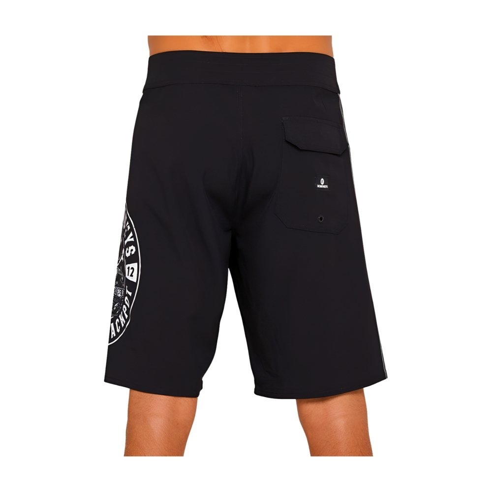 The Mad Hueys Hittin The Jackpot Mens Boardshorts Black