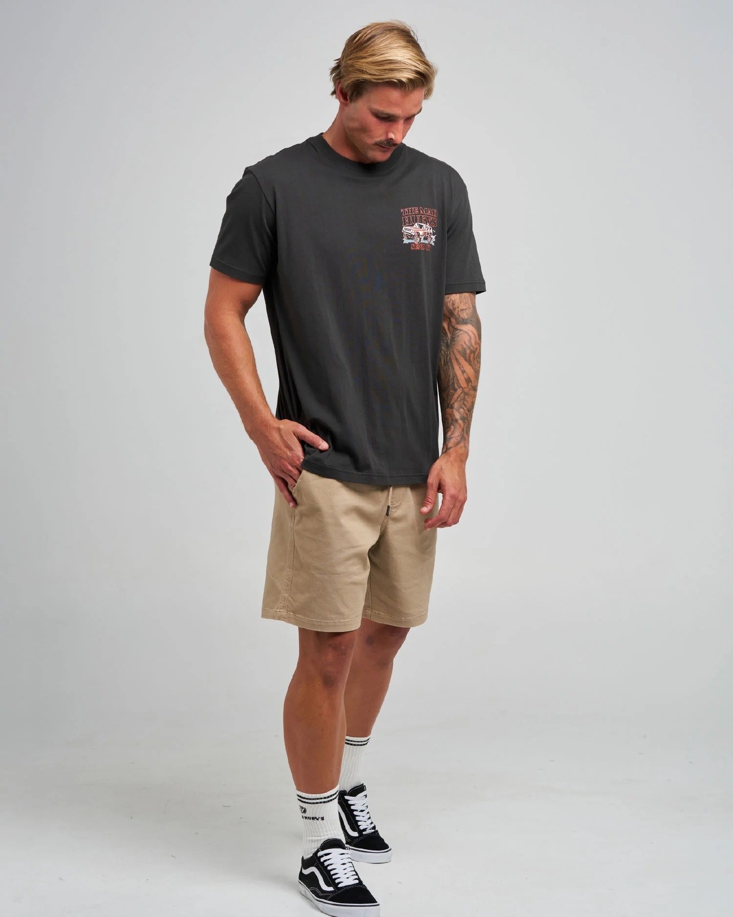 The Mad Hueys Send It Mens T-Shirt Vintage Black