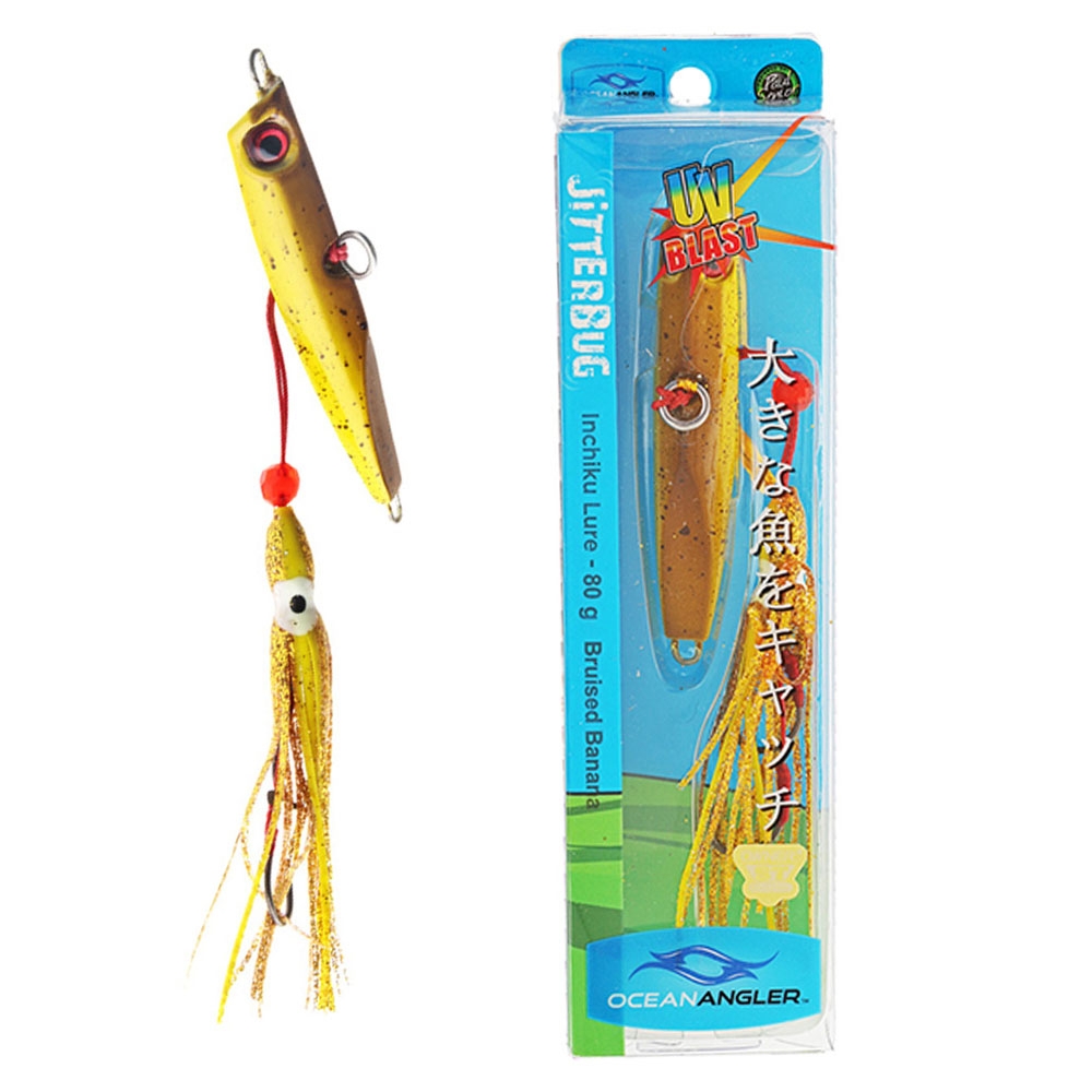 Ocean Angler Jitterbug Inchiku Lure Bruised Banana 80g