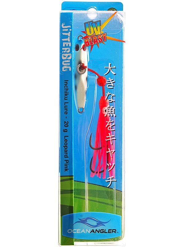 Ocean Angler Jitterbug Inchiku Lure 20g Leopard Pink