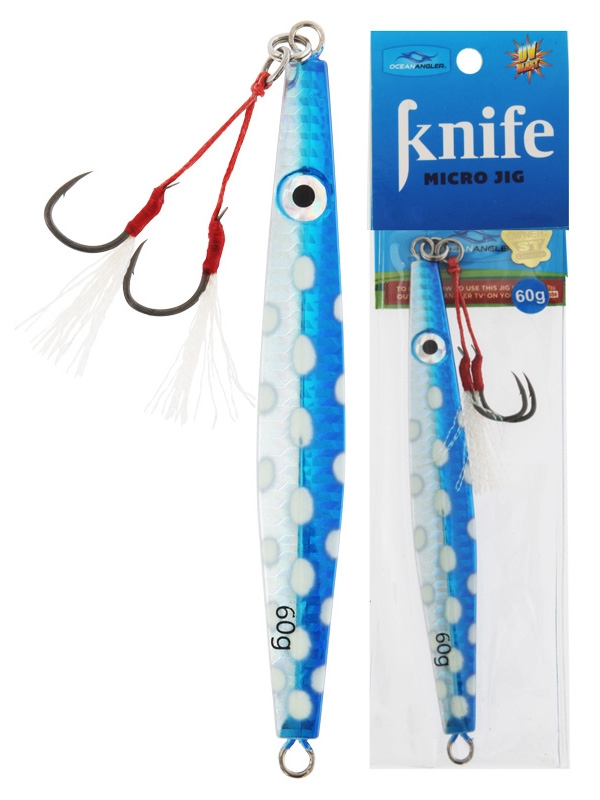 Ocean Angler Knife Micro Jig 60g Blue
