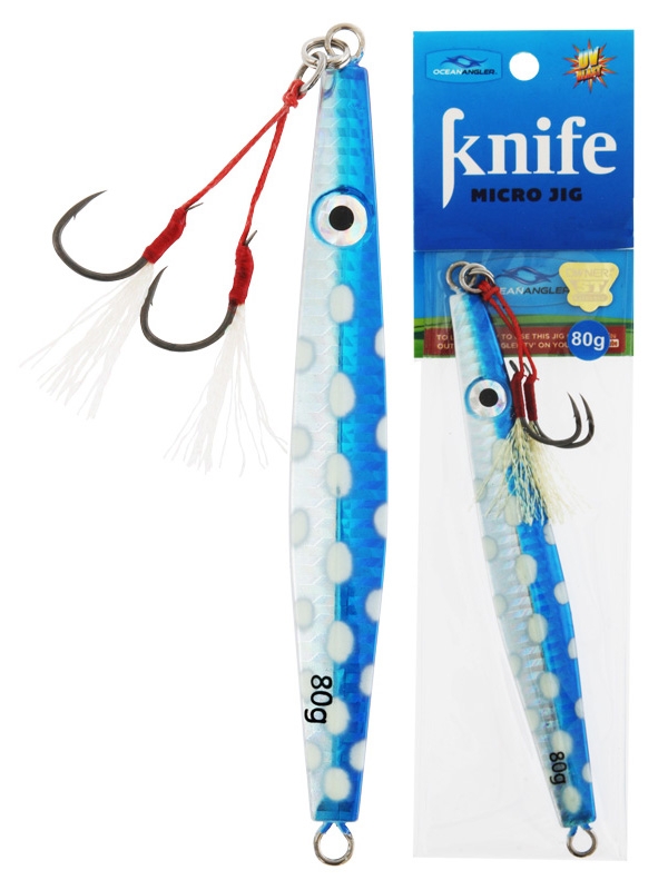 Ocean Angler Knife Micro Jig 80g Blue