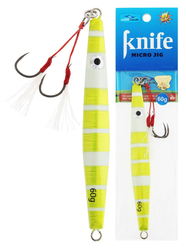 Ocean Angler Knife Micro Jig 60g Green