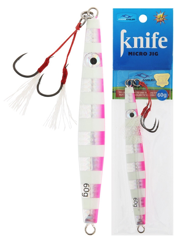 Ocean Angler Knife Micro Jig 60g Pink
