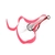 Ocean Angler Slider Rig Curly Tail Skirts Pink/White