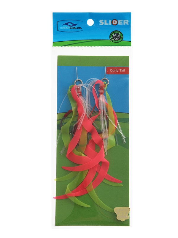 Ocean Angler Slider Rig Curly Tail Skirts Rasta Man