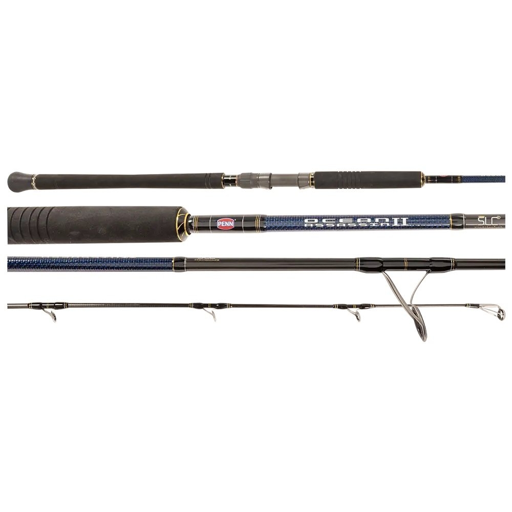 PENN Ocean Assassin II Medium Heavy Spinning Rod 7ft 4in PE2-4 2pc
