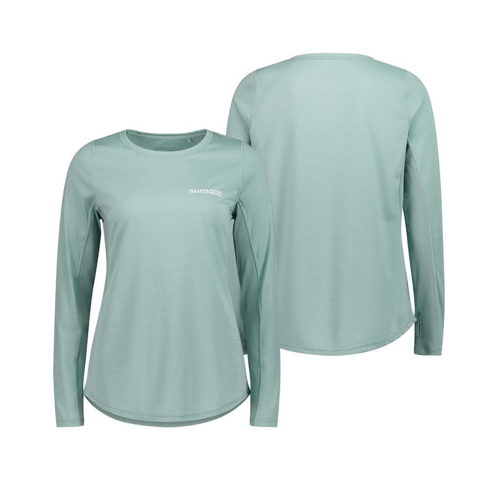 Shimano Ocean Blues Tech UPF50 Womens Long Sleeve Shirt