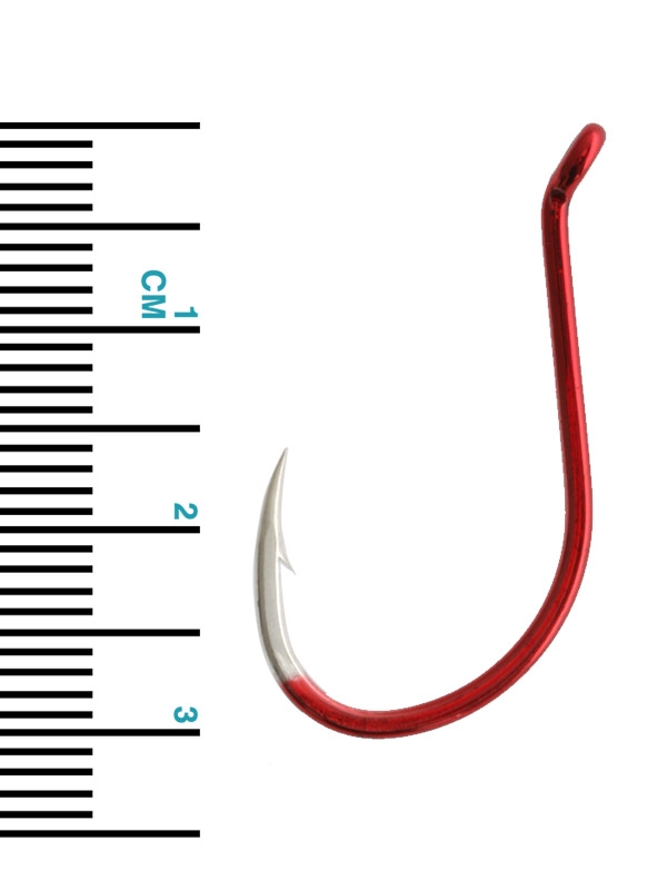 BKK Octopus Beak Hooks Red 2/0 Qty 6