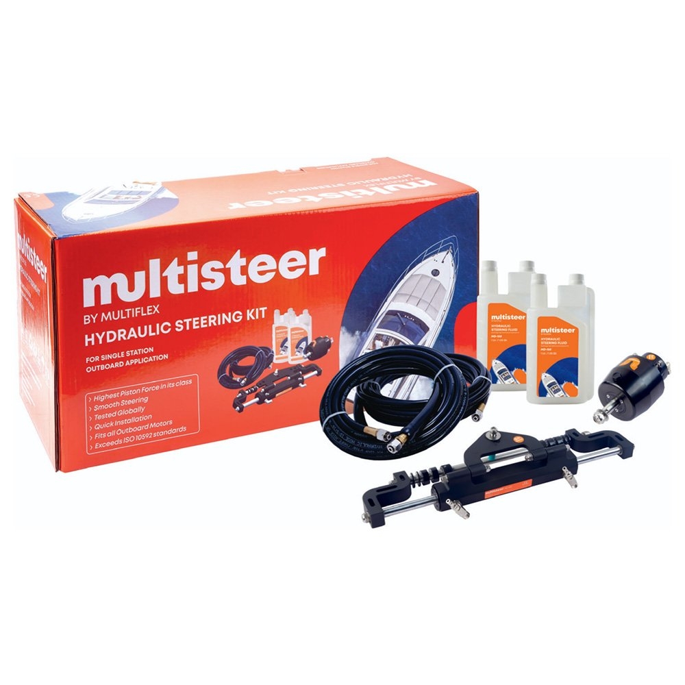 Multiflex Multisteer 350 Single Outboard Hydraulic Steering Kit 350HP