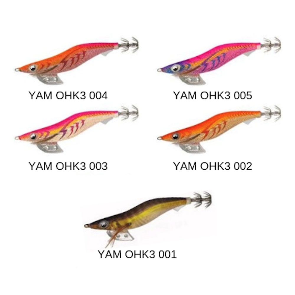 Yamashita OH K Squid Jig Size 3 15.5g Lime Pink
