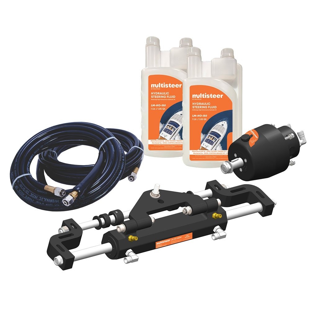 Multiflex Multisteer 350 Single Outboard Hydraulic Steering Kit 350HP