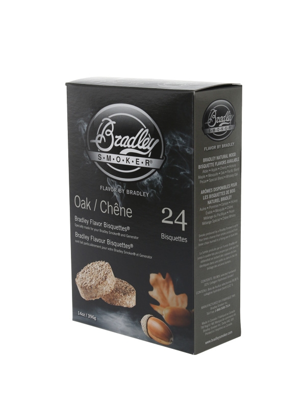 Bradley Smoker Flavoured Bisquettes 24 Pack - Oak