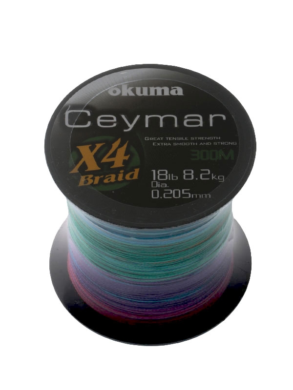 Okuma Ceymar X4 Multicolour Braid 300m 18lb