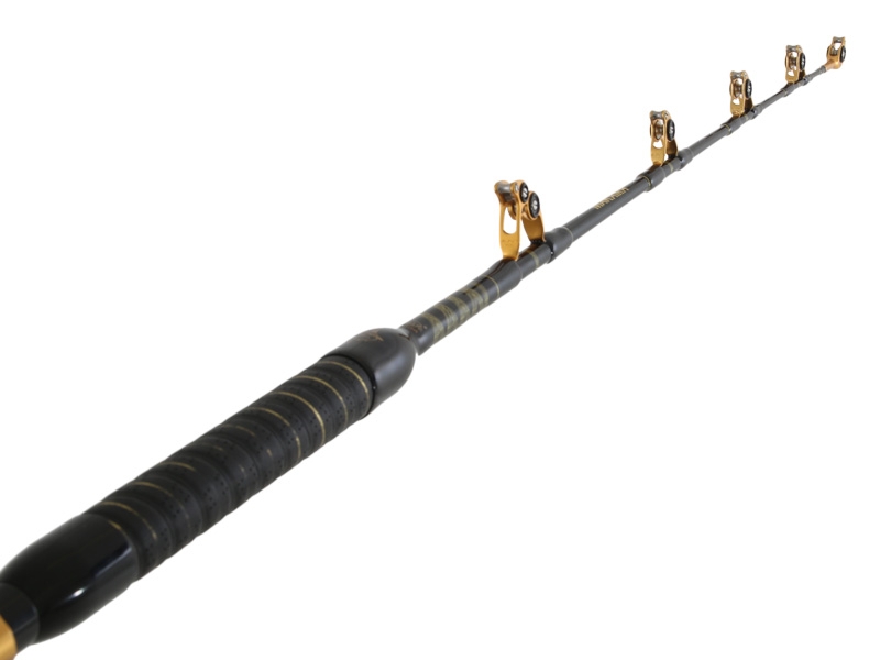 Okuma Makaira Stand-Up Game Rod with ALPS Bearing Rollers Black/Gold 5ft 8in 24kg 1pc