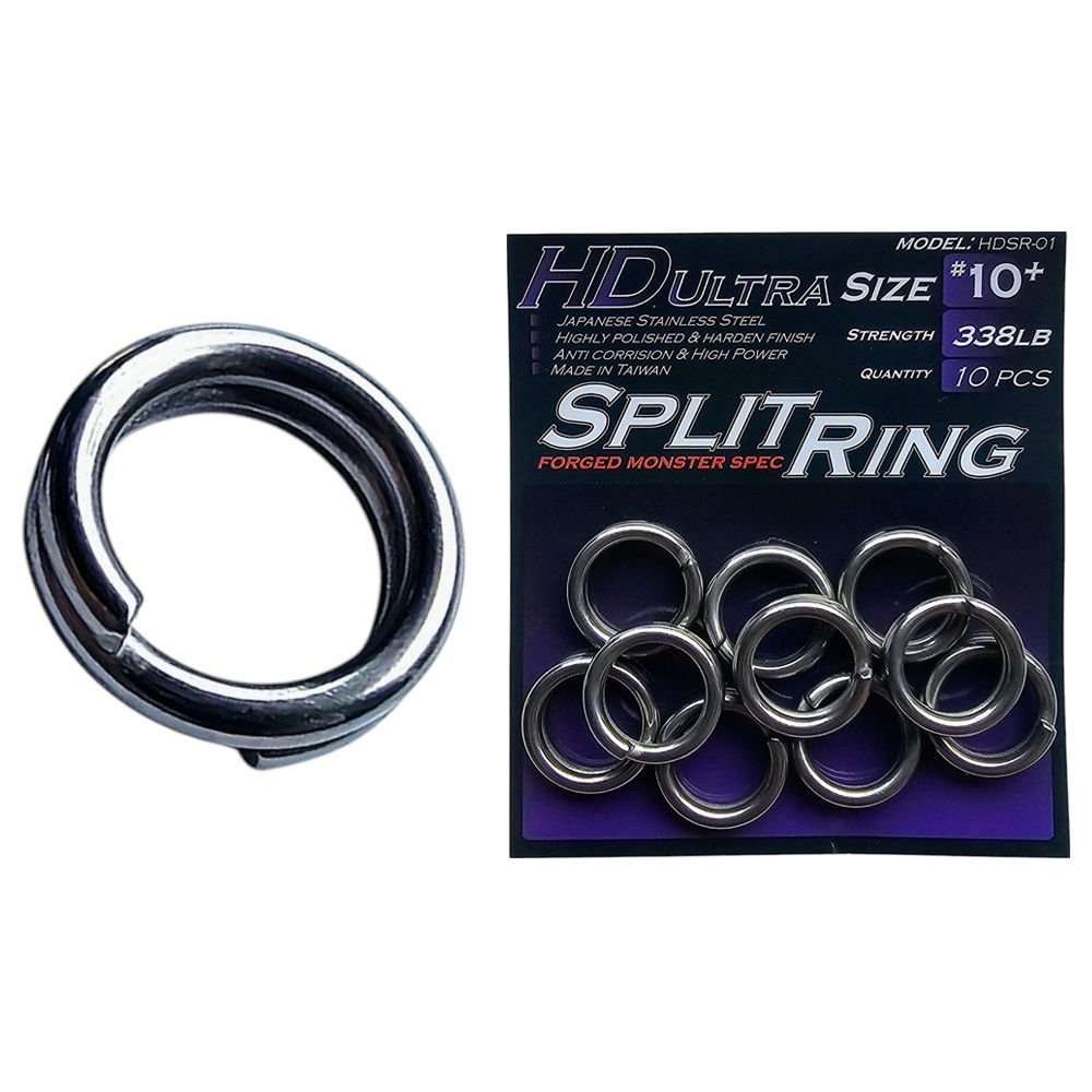 Ocean's Legacy Monster Stainless Steel HD Split Rings #10 Qty 10