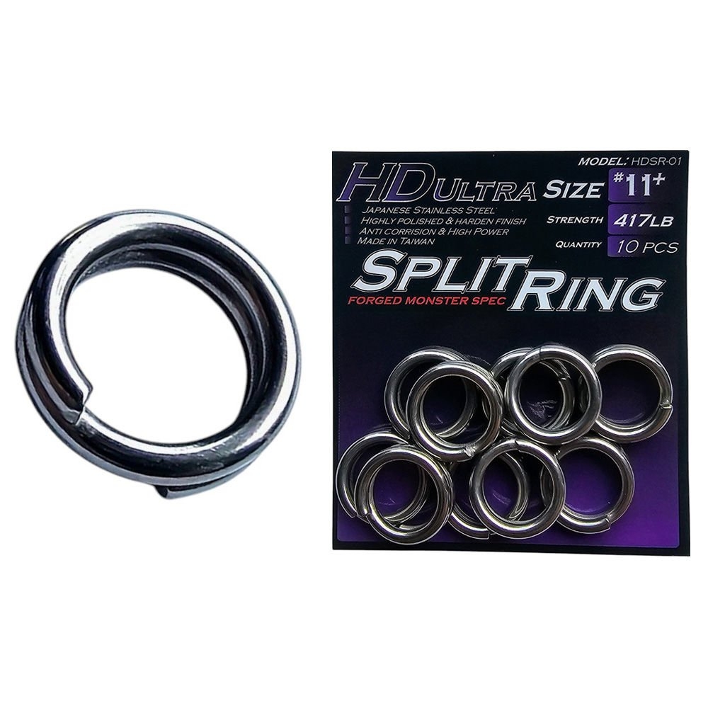 Ocean's Legacy Monster Stainless Steel HD Split Rings #11 Qty 10