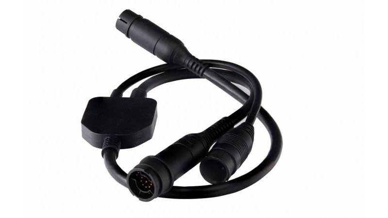 Raymarine Axiom RV 25-Pin to 9-Pin DownVision and 7-Pin Airmar Transducer Adapter Y-Cable