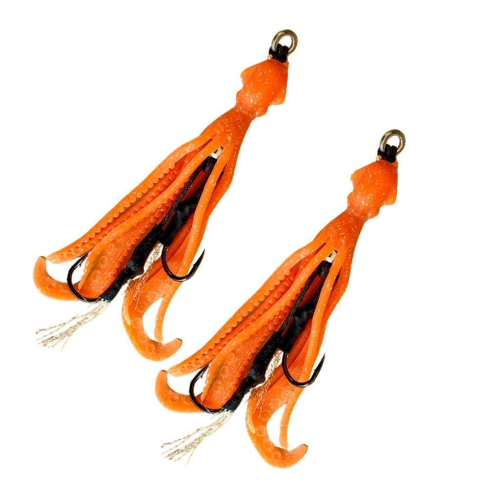 Glowbite Grumpy Squid Replacement Tails Orange Qty 2