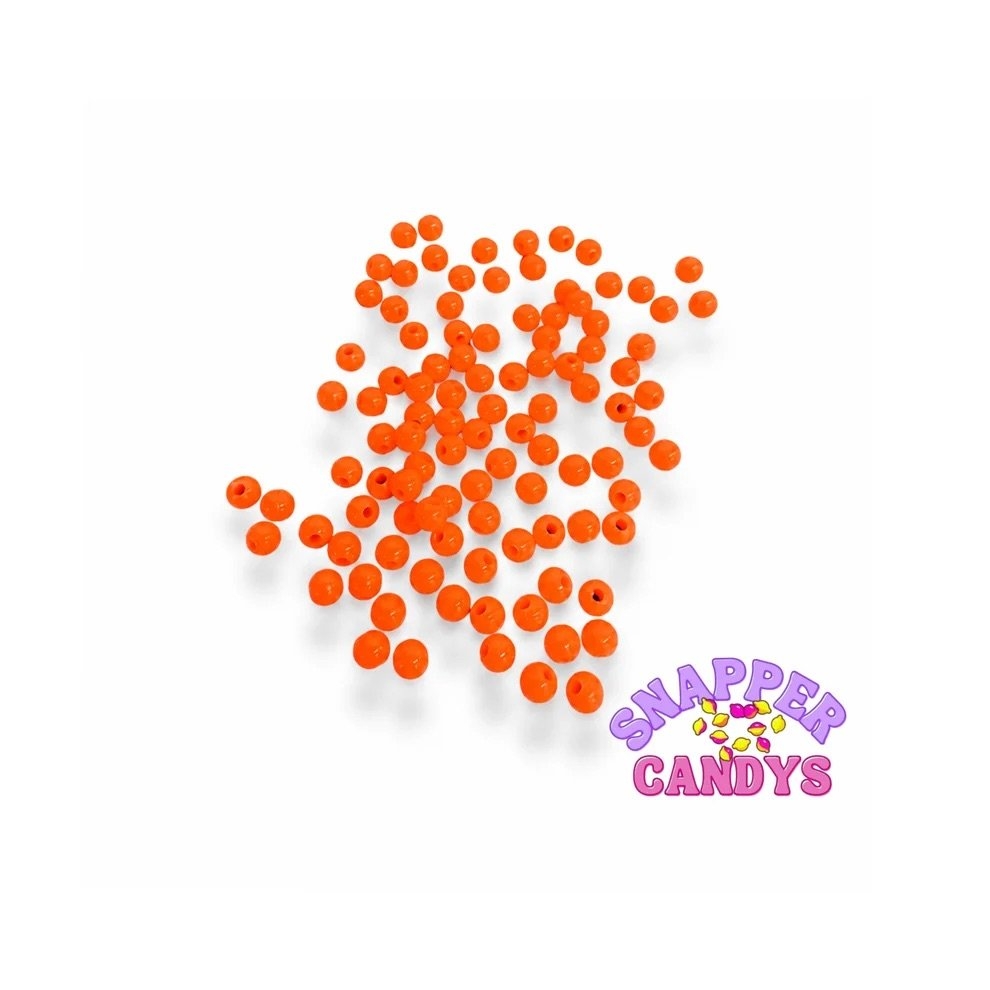 Snapper Candy Sprinkles Fishing Rig Beads 4mm High Vis Orange