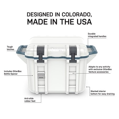 OtterBox Venture 25 Chilly Bin Cooler 23.66L Back Trail