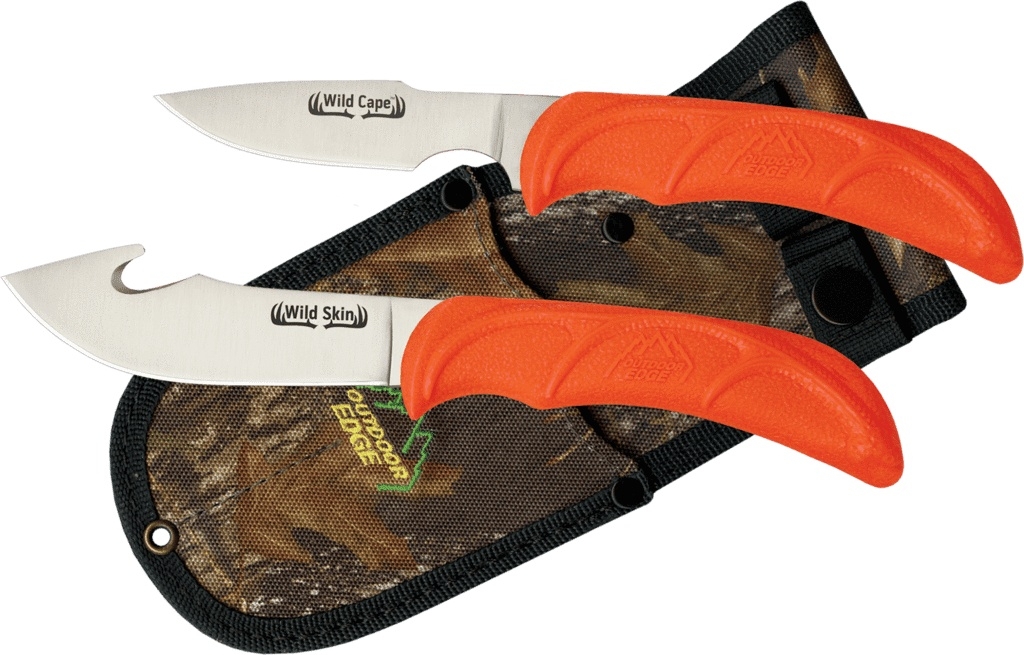 Outdoor Edge WildPair Skinning and Gut Hook Hunting Knife Set
