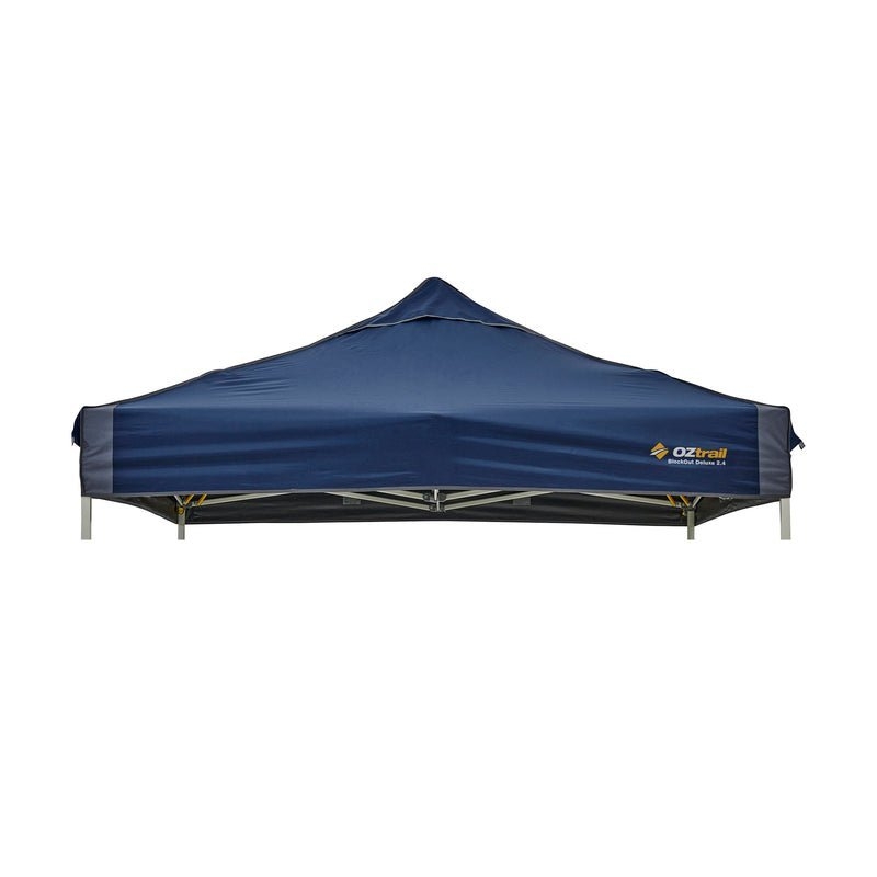OZtrail BlockOut Deluxe Gazebo Canopy 2.4m Blue