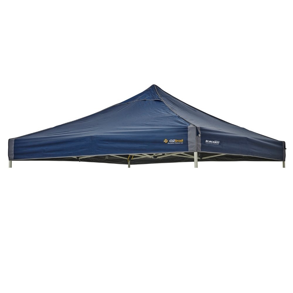 OZtrail BlockOut Deluxe Gazebo Canopy Blue 3m