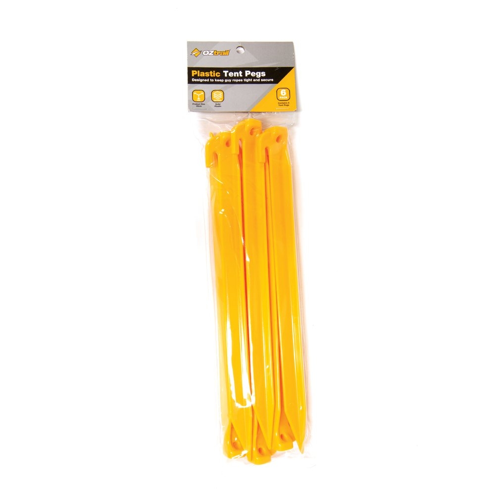 OZtrail ABS Plastic Tent Peg 30cm Qty 6