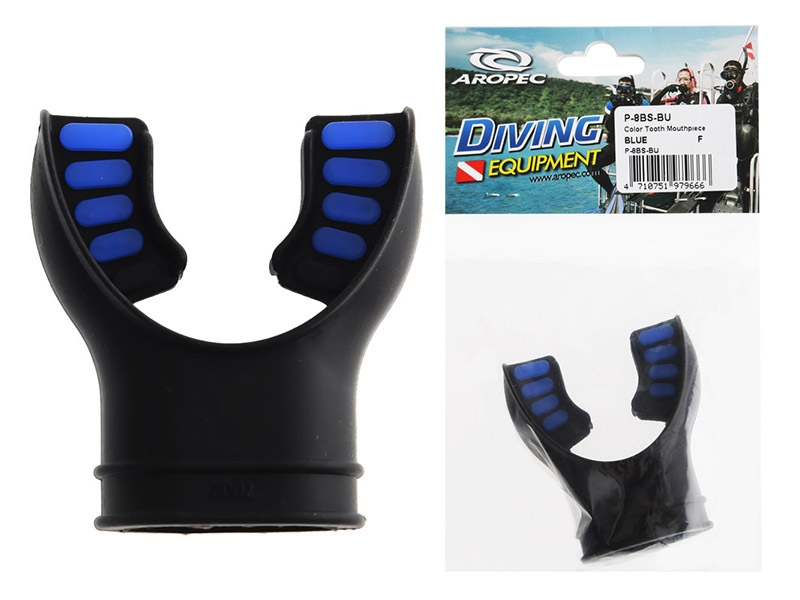 Dive Regulator Replacement Silicone Mouthpiece Black Blue