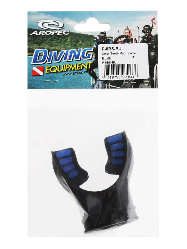 Dive Regulator Replacement Silicone Mouthpiece Black Blue