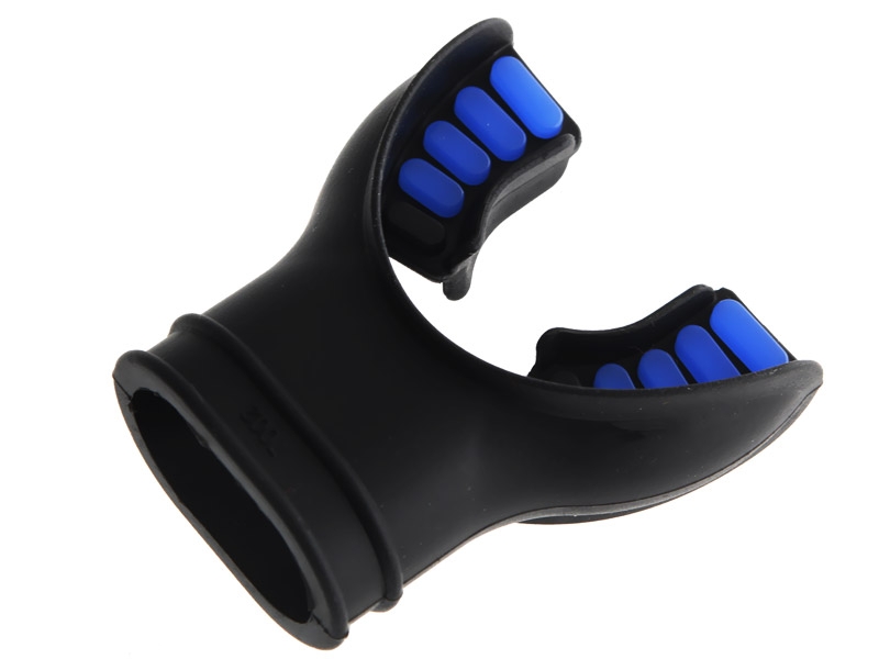 Dive Regulator Replacement Silicone Mouthpiece Black Blue