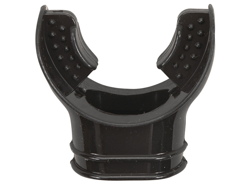 Narrow Standard Silicone Mouthpiece for Dive Regulators Black