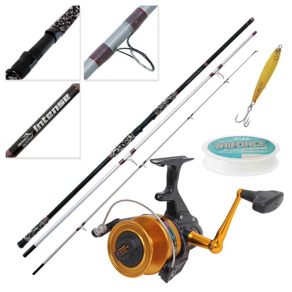 PENN Spinfisher 750 SSM Jarvis Walker Intense Surfcasting Combo with Line and Jig 14ft 8-15kg 3pc