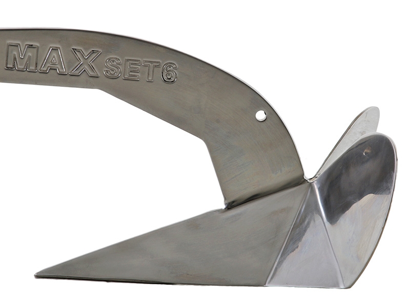 Maxwell MaxSet Stainless Steel Plough Anchor 10kg for 6-9m Boats