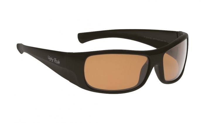 Ugly Fish P3044 Polarised Sunglasses Matte Black Frame Brown Lens