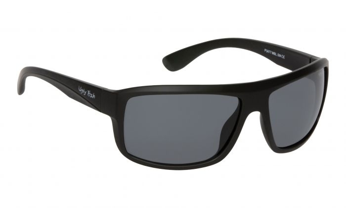 Ugly Fish P3477 Polarised Sunglasses Matte Black Frame Smoke Lens