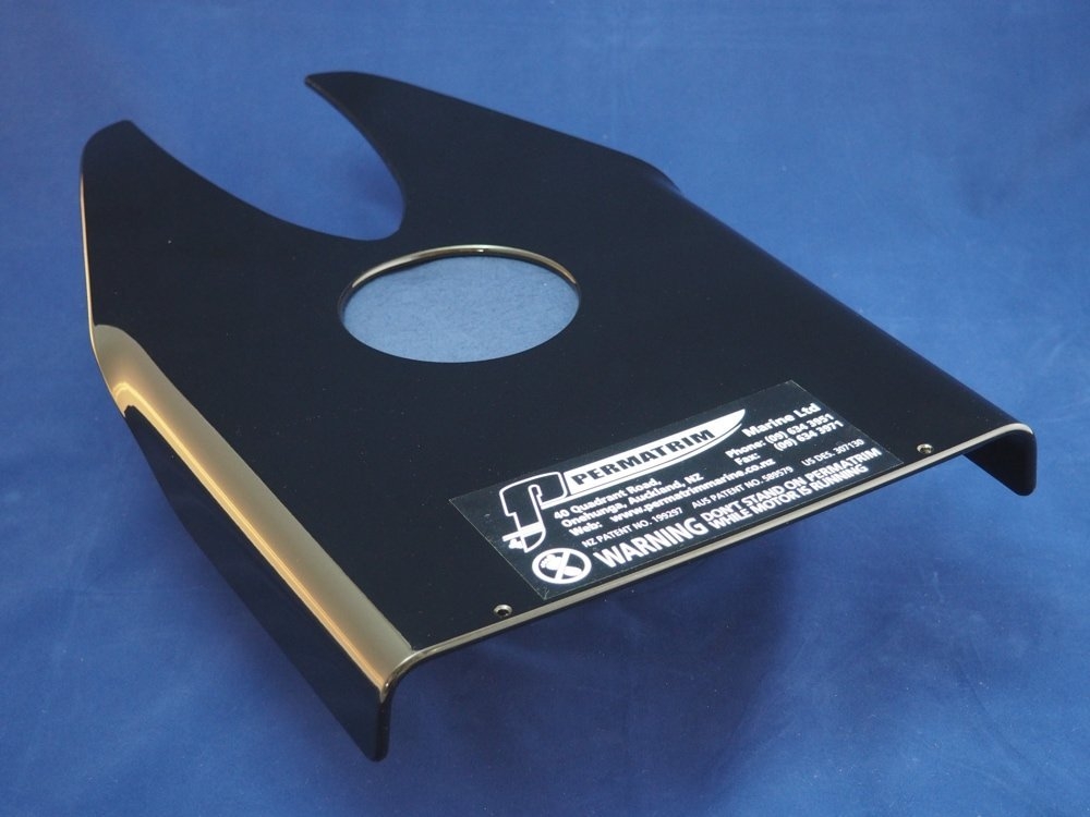 Permatrim 135-250HP VM9 Undermount Hydrofoil Plate Black