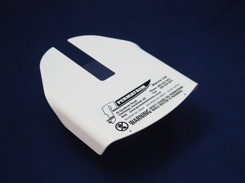 Permatrim M4 Aluminium Outboard Hyrdrofoil 4-6HP White