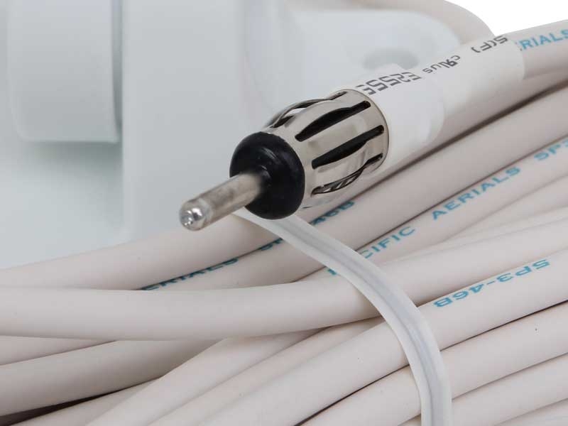 Pacific Aerials SeaMaster Pro Fold Down AM/FM Antenna Mount with Cable White